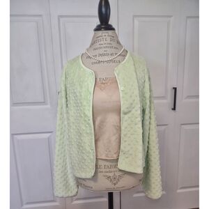 Vintage 1960's Character Minkey Dot Key Lime Green Button Down| Size Large